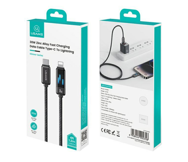 USAMS Kabel USB-C na Lightning 30W 1,2m - 1569162 - zdjęcie 7